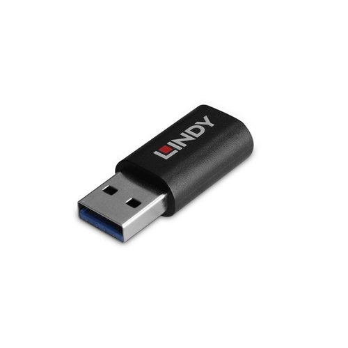 Lindy 71264 tussenstuk voor kabels USB Type A USB Type C Zwart, afbeelding 5