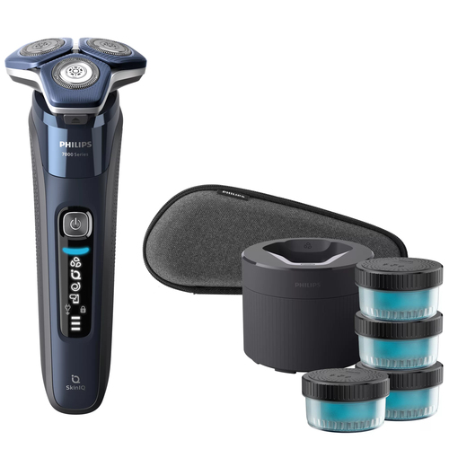 Philips SHAVER Series 7000 S7885/74 men's shaver Rotation shaver Trimmer Black, Blue
