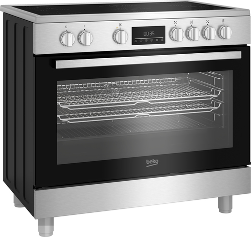 Beko BGM30223EX 90cm Single Oven Range Cooker with 5 Zone Ceramic Hob – image 2