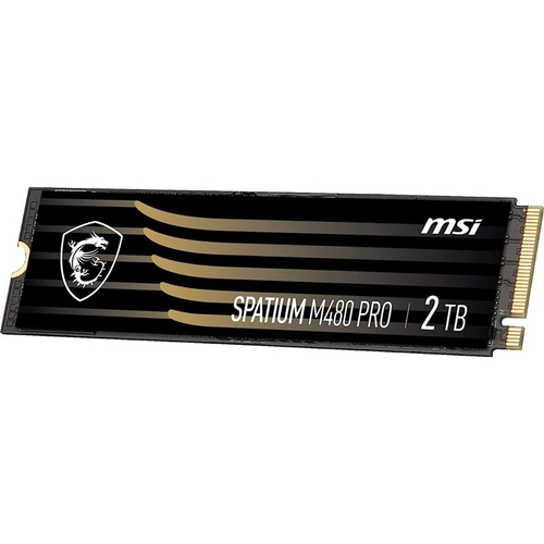 MSI Spatium M480 PRO PCIE 4.0 NVME M.2 2TB внутренний твердотельный накопитель PCI Express 4.0 3D NAND