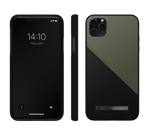 iDeal of Sweden Atelier Case iPhone 11PM/XSM Onyx Black Khki – image 2