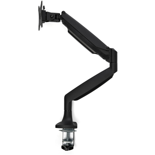 StarTech.com Desk Mount Monitor Arm, Heavy Duty Ergonomic VESA Monitor Arm, Single Display up to 9kg, Full Motion, Height Adjustable, Articulating, Aluminum, C-Clamp/Grommet, Black - Small Footprint Design (ARMPIVOTHDB) Monteringssæt LCD display 13.1-32 – billede 4