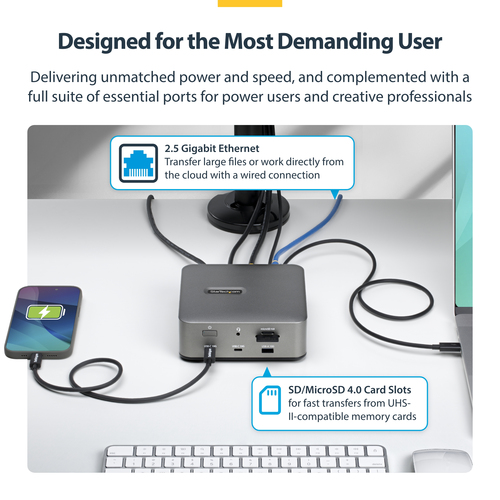 StarTech.com Thunderbolt 5 Universal Docking Station, Multi-Display Hub, 8K – image 9