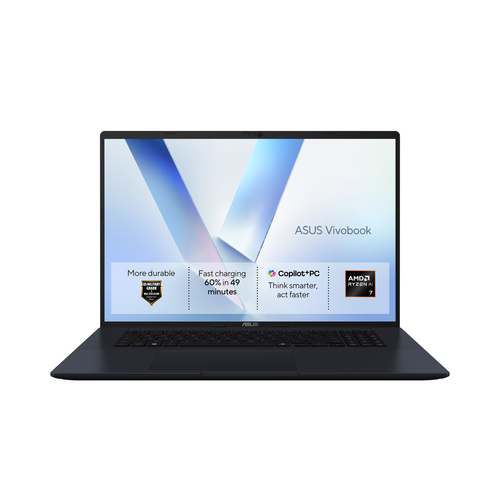 ASUS Vivobook 18 M1807GA-S8013W Copilot+ PC AMD Ryzen™ AI 7 445 Ноутбук 45,7 cm (18") WUXGA 16 GB DDR5-SDRAM 512 GB Твердотельный накопитель (SSD) Wi-Fi 6 (802.11ax) Windows 11 Home Синий