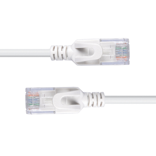 Lindy 1m Cat.6A U/UTP Ultra Slim Network Cable, Grey, afbeelding 5