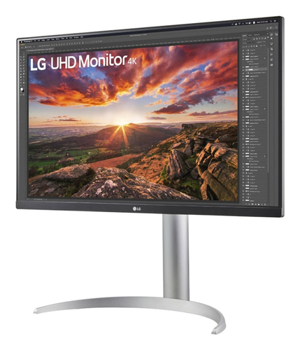 LG 27UP850K-W.Aek 4K Ultra HD 27" LED Monitor - Black & Silver, Silver/Grey,Black - image 2