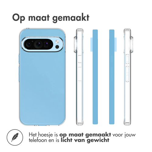 Accezz Clear Backcover Google Pixel 9 / 9 Pro - Transparant, afbeelding 4