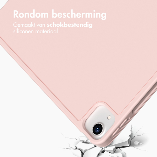Accezz Smart Silicone Bookcase iPad Air 13 inch (2024) M2 - Roze, afbeelding 4