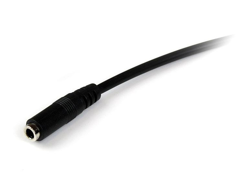StarTech.com 1m 3.5mm 4 Position TRRS Headset Extension Cable - M/F - audio Extension Cable for iPhone (MUHSMF1M) Forlængerkabel til hovedsæt 1m Sort – billede 3