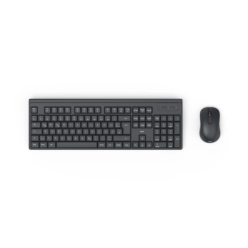 Hama WKM-100 keyboard Mouse included Home/Office RF Wireless QWERTZ Swiss Black
