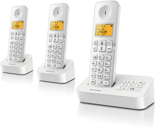 Philips Cordless phone with answering machine D2153W/FR