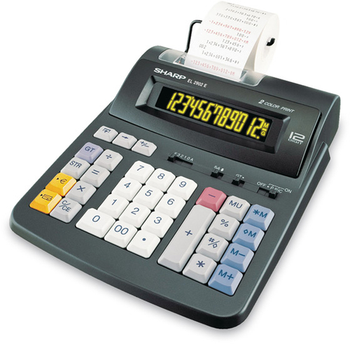 Sharp EL-2902E calculator Desktop Printing Black