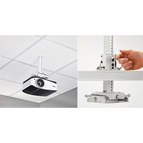 SYSAUW SUSPENDED CEILING PROJECTOR SYSTEM - WHITE