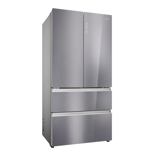 Haier Series 7 HFR79F19EFGK Fridge Freezer - Sapphire Glass, Silver/Grey - image 4