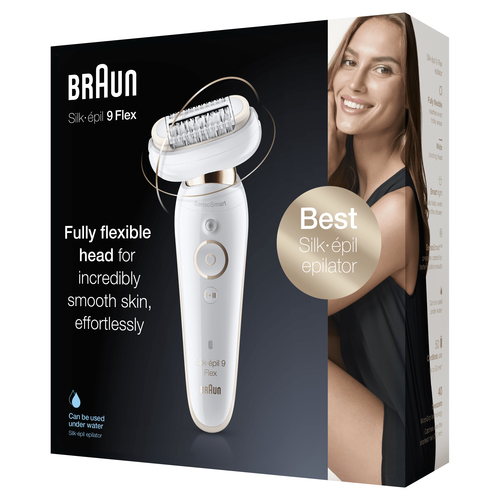 Braun Silk-épil 9 Flex 40 tweezers White, Gold – image 5