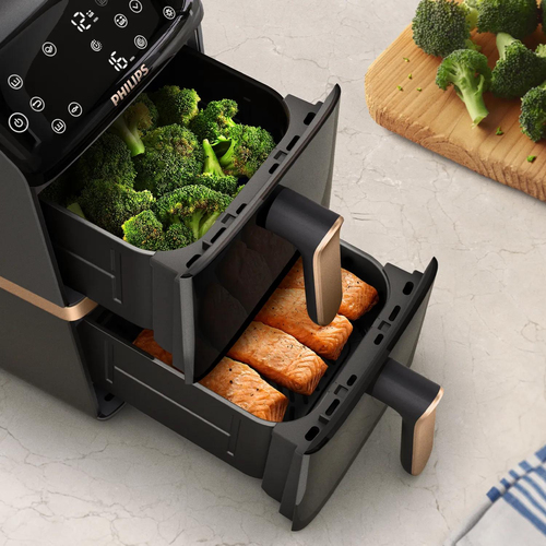 Philips Airfryer Dual Stacked 4000 Series NA462/70, afbeelding 2