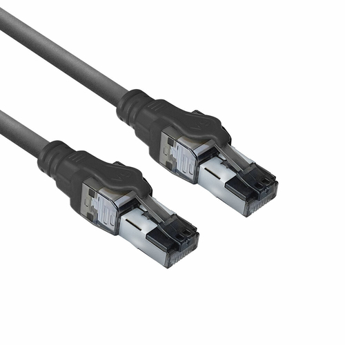 CAT6A S/FTP IDC LSZH BK 2.00M. 1 stk