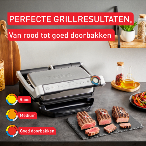 Tefal OptiGrill+ GC717D Rvs – Photo 2 sur 10