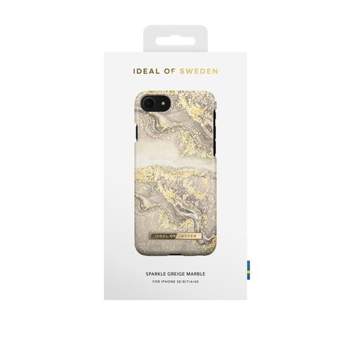 iDeal of Sweden Printed Case iPhone 8/7/6/6S/SE Sparkle Greige Mar – image 1
