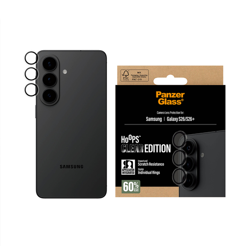 PanzerGlass Hoops Camera Lens Protector Transparent Samsung Galaxy S26  S26 – Foto 3 von 7