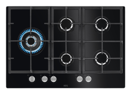 AEG HKB75820NB Черный Встроенный 75 cm Газовый 5 зона(ы)