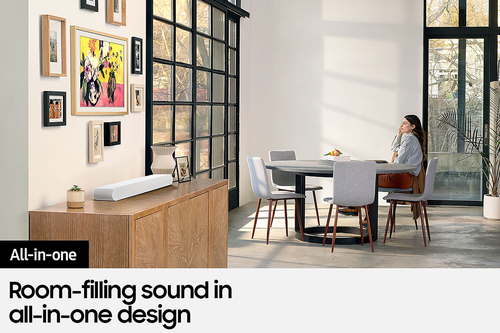 Samsung The Frame 2023 43” QLED 4K HDR Smart TV with S61B S-Series Lifestyle Soundbar – image 2