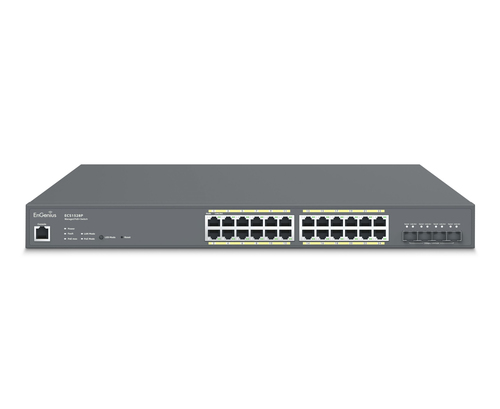 EnGenius ECS1528P сетевой коммутатор Управляемый L2+ Gigabit Ethernet (10/100/1000) Питание по Ethernet (PoE) Серый