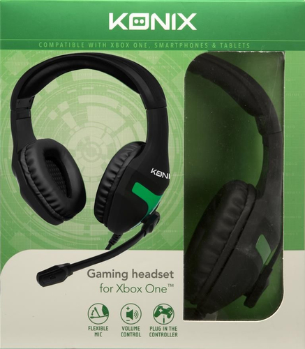 Konix 61881192008 headphones/headset Wired Head-band Gaming Black, Green