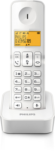 Philips D2101W/96 telephone DECT telephone Caller ID White