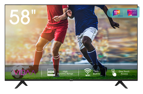 Hisense A7100F 58A7100F 146,1 cm (57.5") 4K Ultra HD Smart TV Wi-Fi Черный 300 cd/m²