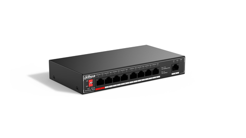 Dahua Technology PoE SF1009P Unmanaged L2 Fast Ethernet (10/100) Power over Ethernet (PoE) Black