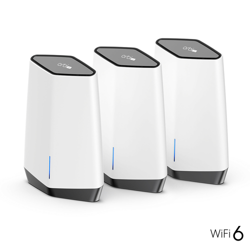 NETGEAR Orbi Pro WiFi 6 Tri-band Mesh System (SXK80B3) Трехдиапазонный (2,4 ГГц/5Ггц/5ГГц) Wi-Fi 6 (802.11ax) Серый, Белый 14 Внутренний