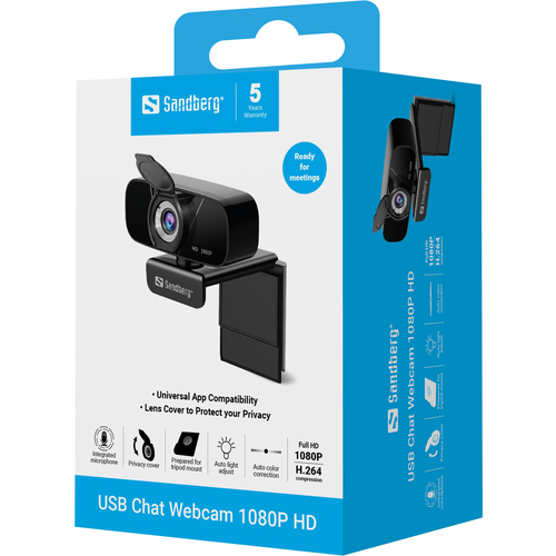 Sandberg USB Chat Webcam 1080P HD – image 5