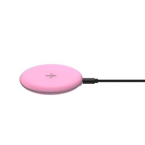 Celly WLFASTFEELPK mobile device charger Smartphone Pink USB Wireless charging Fast charging Indoor