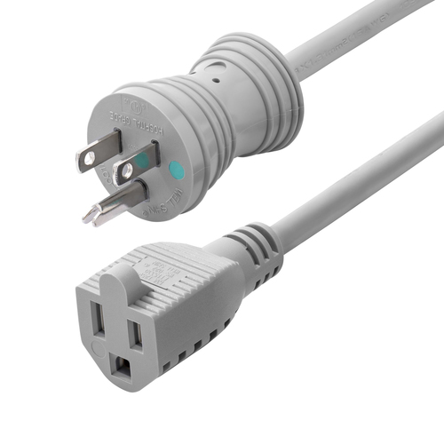 6FT (1.8M) HOSPITAL-GRADE POWER EXTENSION CORD, GREEN DOT MEDICAL POWER CABLE, N