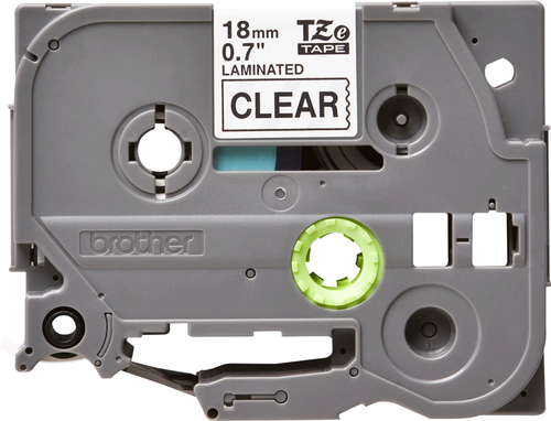 Brother P-Touch TZe Laminated Tape 18mm x 8m Black on Clear TZE141 - image 2