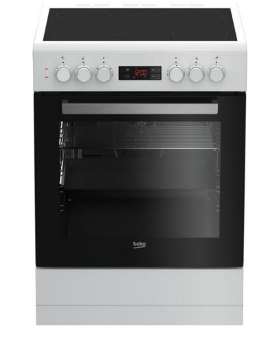 Beko FZE67300WCS cooker Freestanding cooker Electric Electric grill Black, White