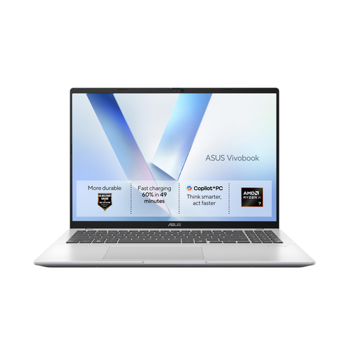 ASUS Vivobook 16 M1607GA-MB023W Copilot+ PC AMD Ryzen™ AI 7 445 Ноутбук 40,6 cm (16") WUXGA 16 GB DDR5-SDRAM 512 GB Твердотельный накопитель (SSD) Wi-Fi 6 (802.11ax) Windows 11 Home Серебристый