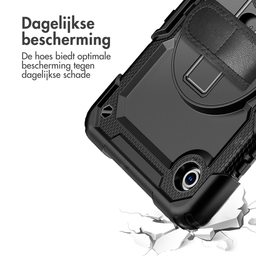 Accezz Rugged Backcover met schouderstrap voor de Samsung Galaxy Tab A11 Plus – Zwart, afbeelding 3