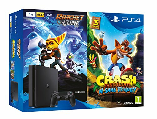 Sony Interactive Entertainment Playstation 4 Slim + Crash Bandicoot N-Sane Trilogy + Ratchet & Clank