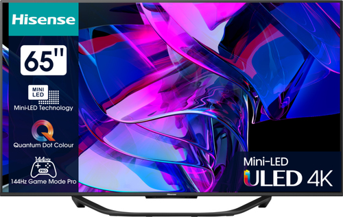 Hisense 65U7KQ 165,1 cm (65") 4K Ultra HD Smart TV Wi-Fi Черный 1000 cd/m²