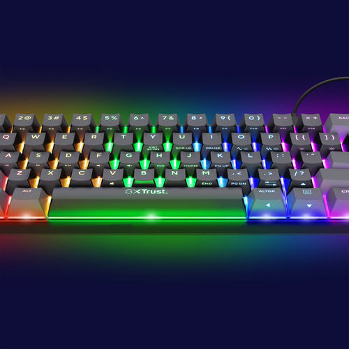 Trust GXT867 ACIRA 60% MINI GAMING Toetsenbord Zwart, afbeelding 10