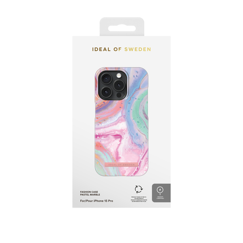 iDeal of Sweden Printed Case MagSafe iPhone 15 Pro Pastel Marble – image 4