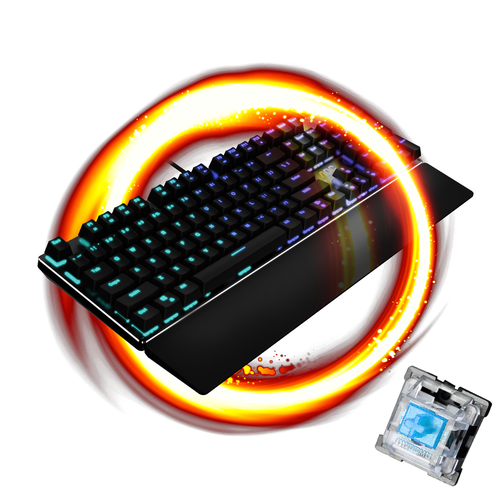 AOC GK500 - BLUE клавиатура Игровой USB Черный