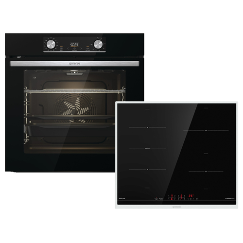 Gorenje Einbaubackofen-Set OptiBake Black Steam Pyro Set