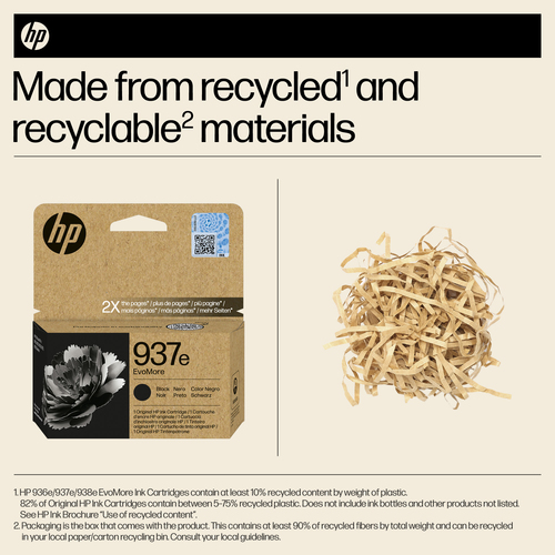 HP 937E EvoMore Original Ink Cartridge High Yield Black 4S6W9NE - image 5