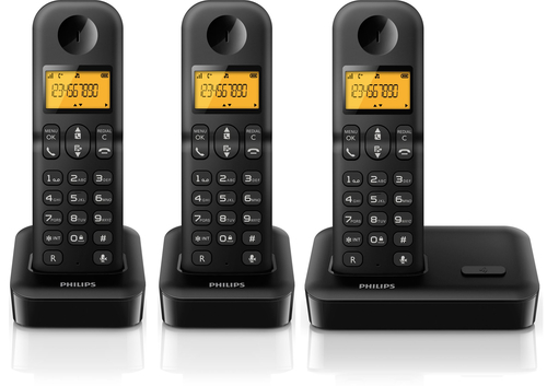 Philips D1503B/FR telephone Caller ID Black – image 2