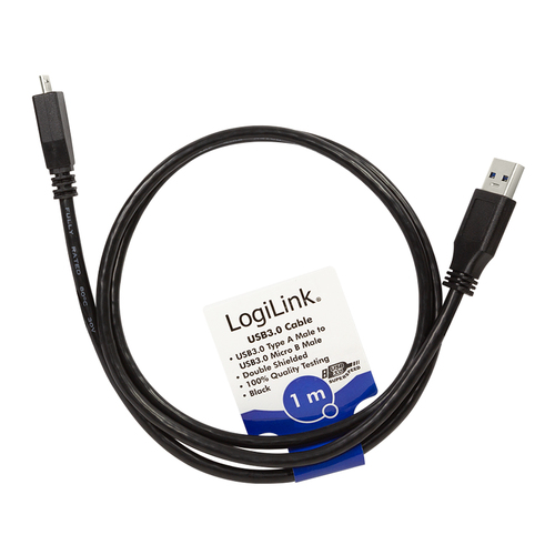 Logilink USB Kabel A -> micro B St/St 1.00m zwart, afbeelding 5