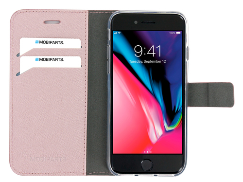 Mobiparts Saffiano Wallet Case Apple iPhone 7, iPhone 8 Pink – image 4