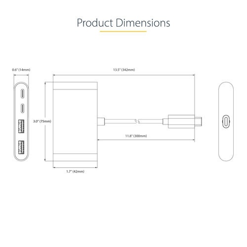 StarTech.com 4-Port USB-C Hub with – image 6